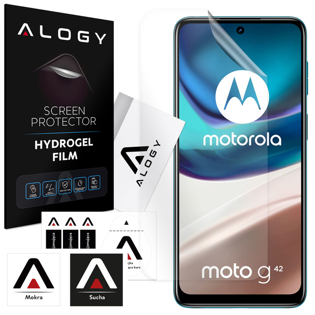 Hydrogelová fólie pro Motorola Moto G42, ochranná fólie na displej telefonu Alogy Hydrogel Film
