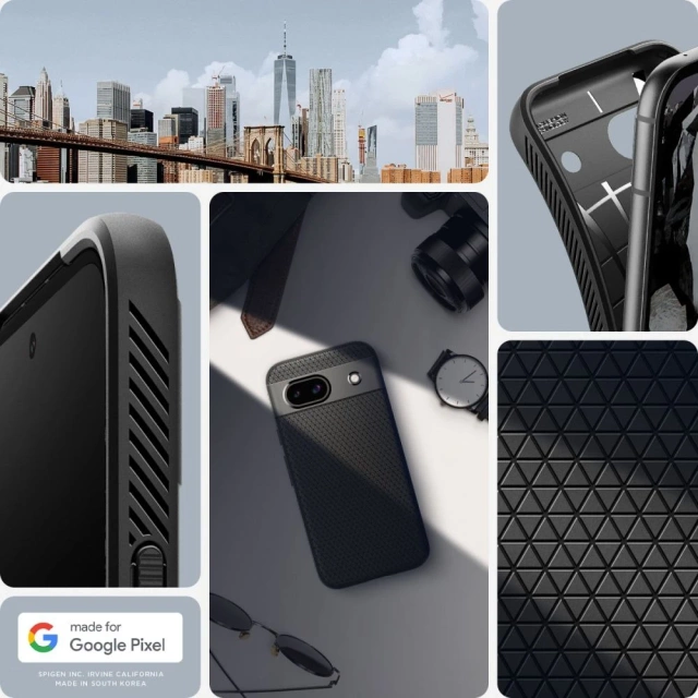 Etui Spigen Liquid Air pro Google Pixel 8A Matte Black