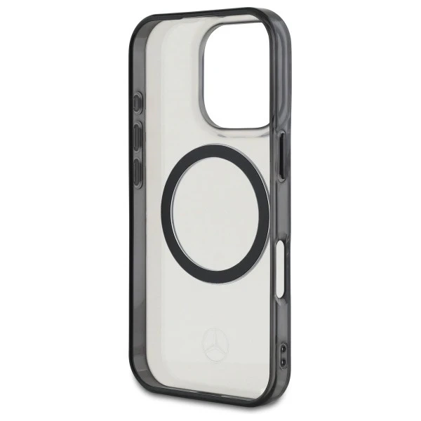 Etui Mercedes do iPhone 16 Pro Max 6,9" MagSafe Transparent Hardcase Vytlačené logo