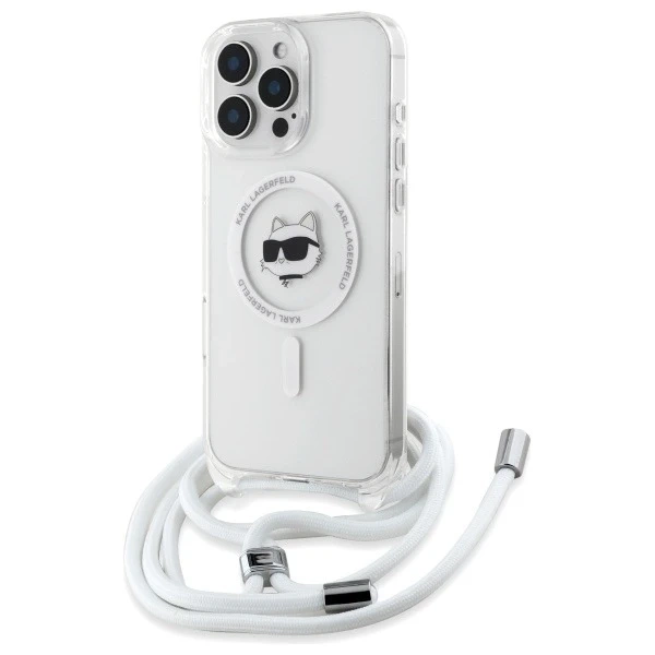 Etui Karl Lagerfeld pro iPhone 16 Pro Max 6,9" Magsafe Hardcase Transparentní IML Choupette Head