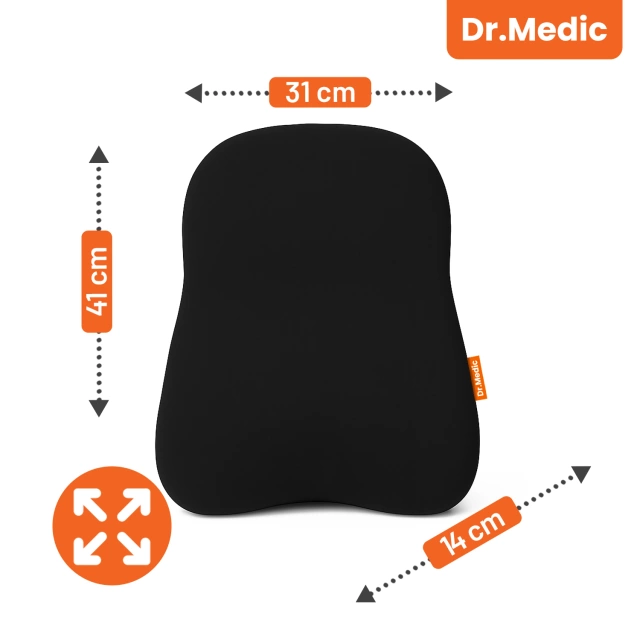 Poduszka do Samochodu pod Głowę Kark Szyję DR.MEDIC ErgoNeck™ Ergonomiczna poduszka na fotel zagłówek dla kierowcy pasażera