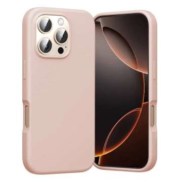 Silikonový kryt MagSafe pro iPhone 16 Pro růžový, s ventilací