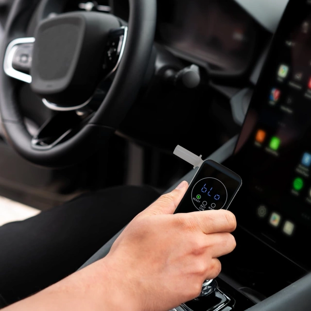 Алкотестер FITalco Galaxy Plus з платиновим електрохімічним сенсором, електрохімічний, чорний