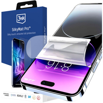 Matte Schutzfolie für den Bildschirm des Apple iPhone 15 Pro 6,1" 3mk SilkyMatt Pro