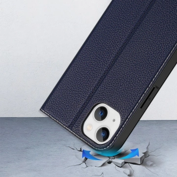 Чохол Dux Ducis Skin X2 для iPhone 14 Plus з магнітним клапаном синій