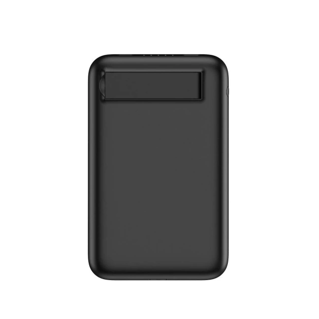 Externí baterie (POWER BANK) VEGER MagOn Kick s indukčním nabíjením podporuje nabíjení s MagSafe 15W - 5 000mAh PD 20W černá (V0553P / W0553P)