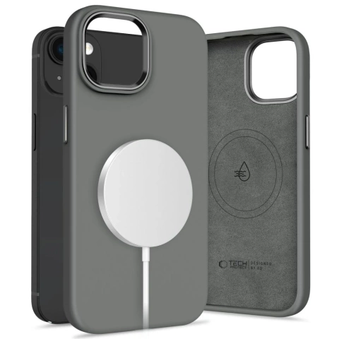 Etui do iPhone 15 Tech-Protect Silicone Pure MagSafe Clay