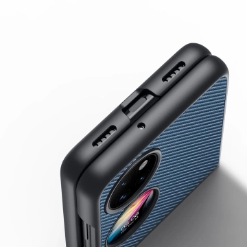 Чохол Dux Ducis Fino покритий нейлоновим матеріалом Huawei P50 Pocket blue