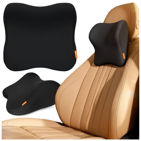 Poduszka do Samochodu pod Głowę Kark Szyję DR.MEDIC NeckRest™ Ergonomiczna poduszka na fotel zagłówek krzesło do biura auta dla kierowcy pasażera