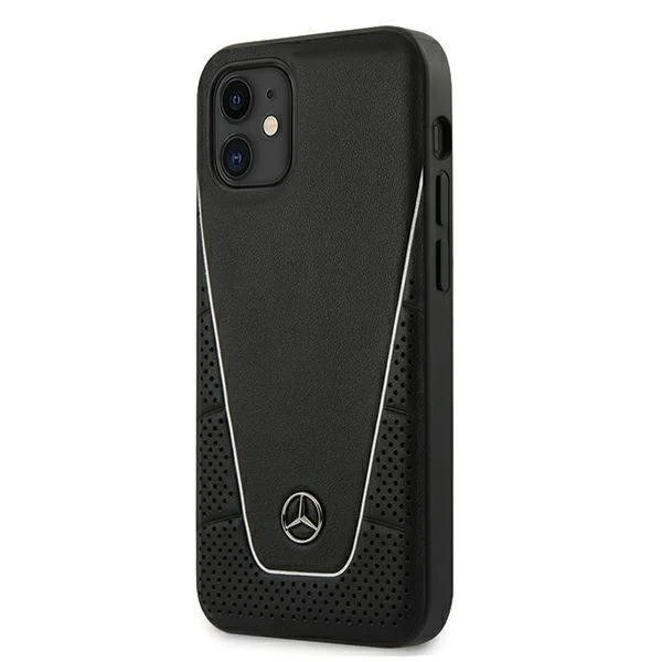 Ochranné puzdro Mercedes MEHCP12SCLSSI pre Apple iPhone 12 Mini 5,4" čierne/čierne pevné puzdro Dynamic Line