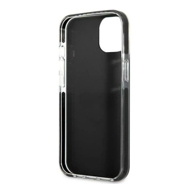 Ochranné puzdro na telefón Karl Lagerfeld KLHCP13STPE2TK pre Apple iPhone 13 Mini 5,4" pevné puzdro čierne/čierne Karl