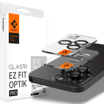 2 х Spigen Optik.TR "Ez Fit" Camera Protector для iPhone 14 Pro / Pro Max / 15 Pro / Pro Max Crystal Clear