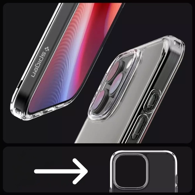 Etui Spigen Ultra Hybrid для Apple iPhone 16 Pro Max Crystal Clear