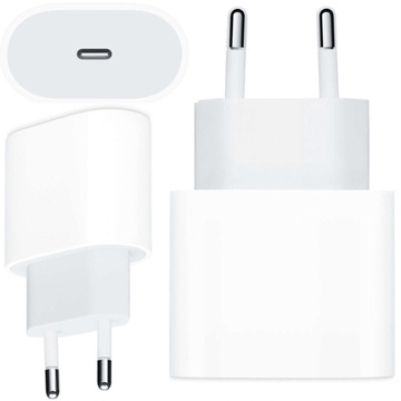 Original Apple USB-C type C 20W fast charger MHJE3ZM/A for iPhone adapter cube White 1m cable