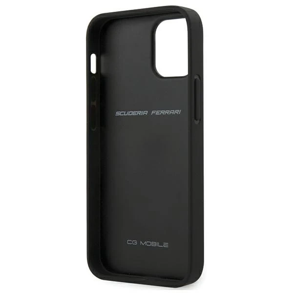 Чохол Ferrari iPhone 12 mini 5.4" black/black hardcase On Track PU Carbon