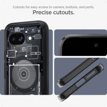 Puzdro Spigen Ultra Hybrid MagSafe Zero One pre Google Pixel 9a, čierne