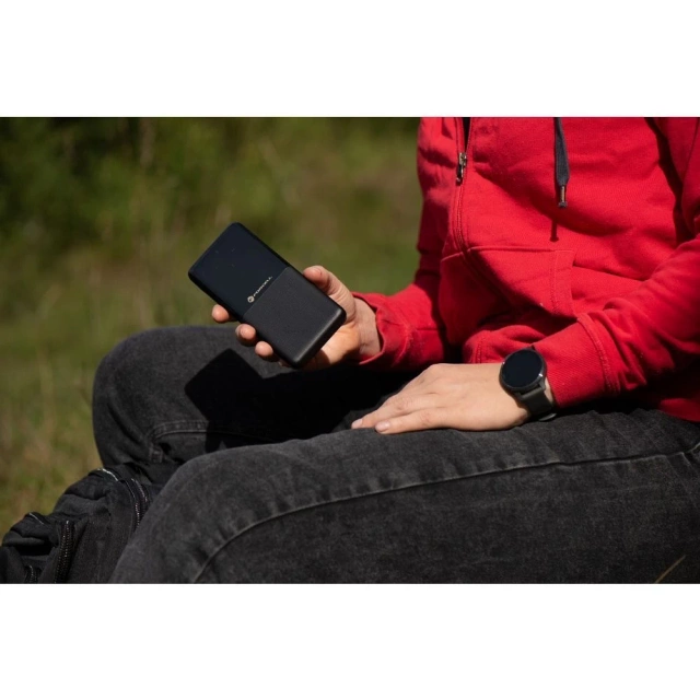 Powerbank Forcell P10k1 10000mAh PD QC 3xUSB LED Slim Czarny