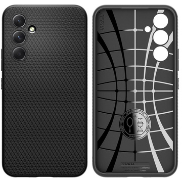 Spigen Liquid Air Phone Case Gepanzerte Hülle für Samsung Galaxy A54 5G Mattschwarzes Glas