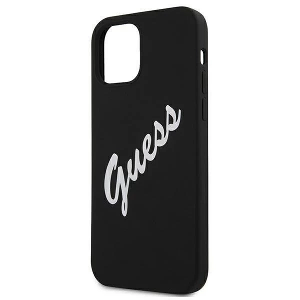 Guess GUHCP12SLSVSBW iPhone 12 mini 5.4" black and white hardcase Silicone Vintage