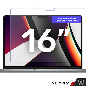 Матова захисна плівка для екрану MacBook Pro 16 2023 2021 Alogy Screen Protection Film
