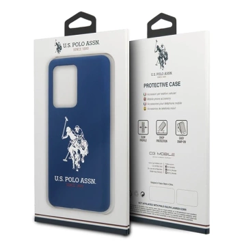 US Polo Silicone Collection Samsung Galaxy S20 Ultra Handyhülle marineblau/navy