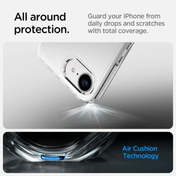 Puzdro Spigen Ultra Hybrid Crystal Clear pre iPhone 16e