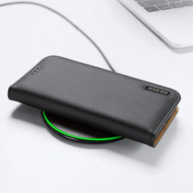 Etui ochronne Dux Ducis Hivo do Samsung Galaxy S23+ pokrowiec z klapką portfel podstawka blokada RFID Czarne