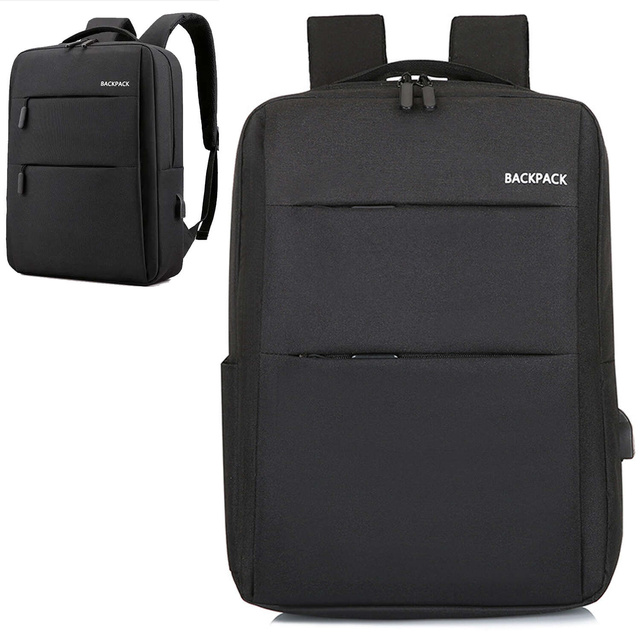Batoh taška na notebook 15,6" velký voděodolný s USB portem Unisex 44x34x13cm do letadla Alogy Backpack Black