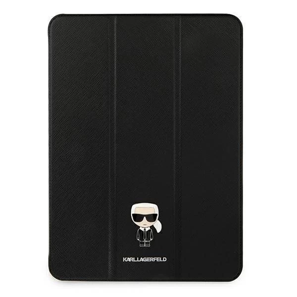 Karl Lagerfeld KLFC12OKMK iPad 12,9" Pro 2021 přebal knihy černý/černý Saffiano Karl Iconic