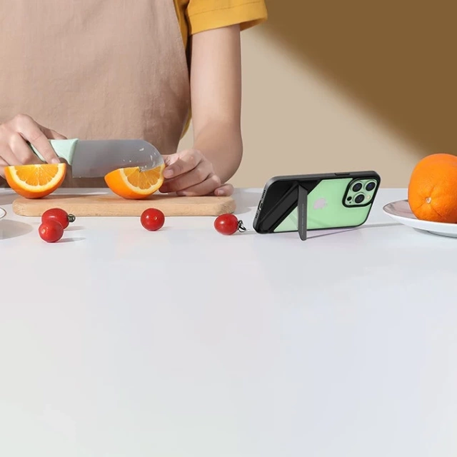 Ugreen Fusion Kickstand Case Hard Cover with Gel Frame and Stand for iPhone 13 Pro black (90153)