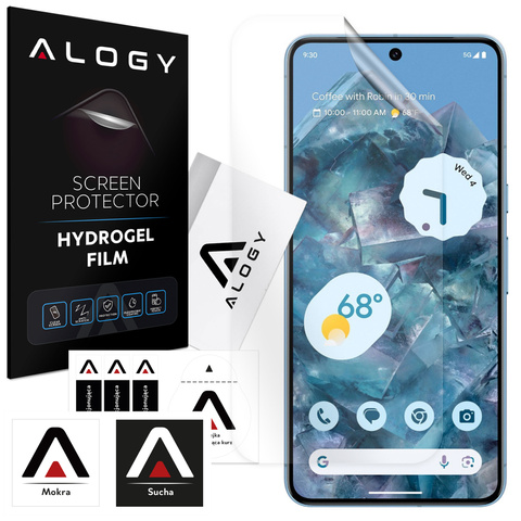 Гідрогелева плівка для Google Pixel 8 Pro, захисна плівка для екрану телефону Alogy Hydrogel Film