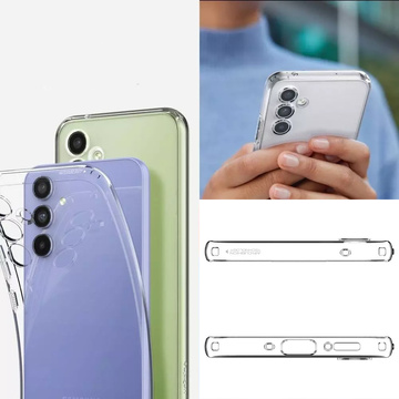 Etui für Spigen Liquid Crystal für Samsung Galaxy A54 5G Crystal Clear