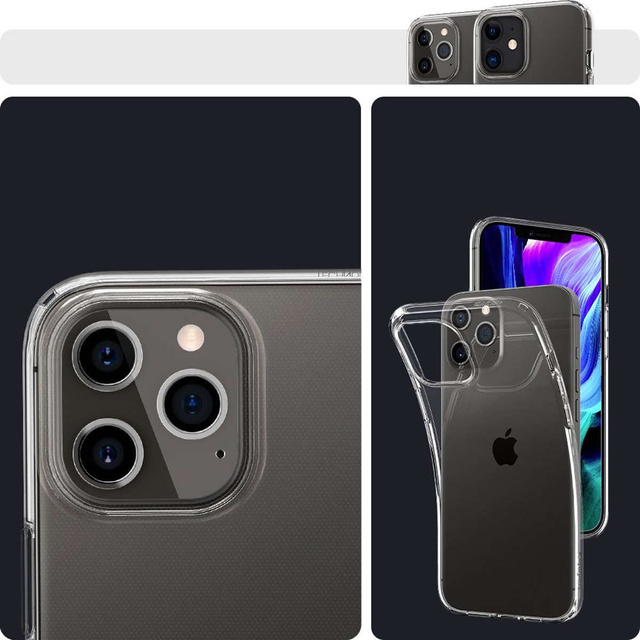 Etui Spigen Liquid Crystal для Apple iPhone 12/ 12 Pro 6.1 Crystal Clear