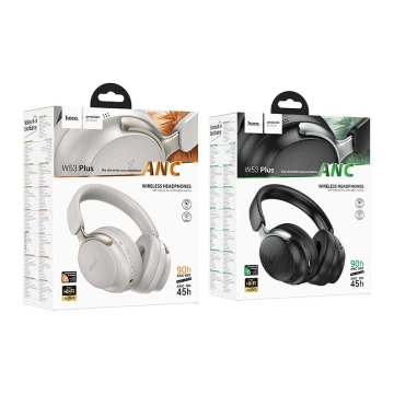 Бездротові Bluetooth-навушники HOCO ANC W53 Plus сірого кольору