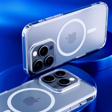 Puzdro pre Apple iPhone 16 Pro pre MagSafe 3mk MagCase zosilnené puzdro obrnený priehľadný chrbát