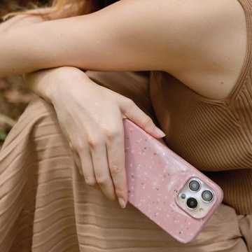 UNIQ puzdro Coehl Terrazzo iPhone 14 Pro Max 6,7" ružové/koralovo ružové