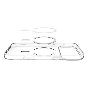 Etui do iPhone 17 Pro Max Spigen Liquid Crystal Mag MagSafe Clear/White