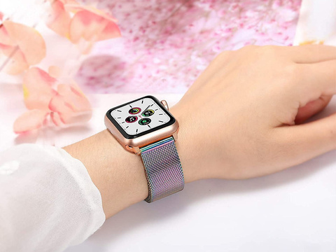 Milánský náramek Alogy strap pro Apple Watch 42/44/45 / 49mm Multicolor