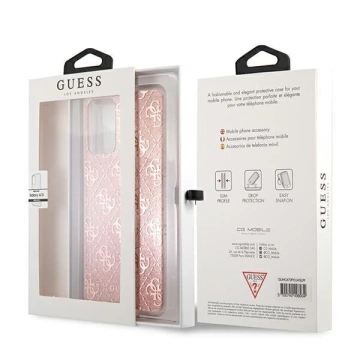Guess GUHCA72PCU4GLPI A72 A725 różowy/pink hard case 4G Glitter