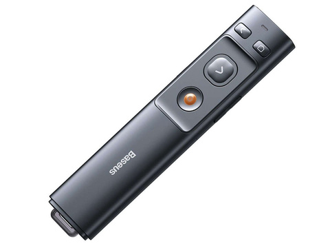 Baseus Orange Dot Multifunktions-Fernbedienung mit Laserpointer Grau
