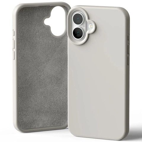 Силіконовий чохол Mercury для iPhone 16 Plus 6.7" Stone
