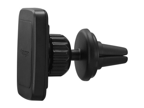 Magnetischer Autohalter Spigen Kuel H12 am schwarzen Kühlergrill