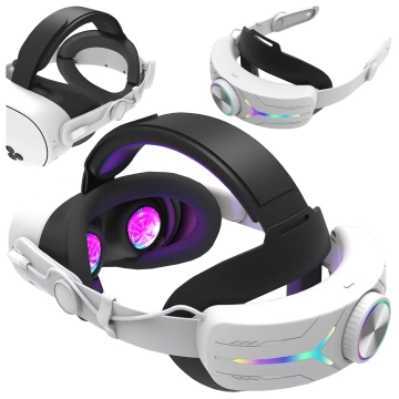 Регульований змінний ремінець Alogy з акумулятором 12000 мАг для Meta Quest 3 Elite Color RGB