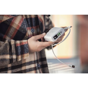 Cestovní nabíječka Forcell 4v1 8000mAh QC3.0 USB-C powerbanka indukční