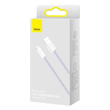 Кабель Baseus Dynamic USB to Lightning, 2,4 A, 2 м (фіолетовий)