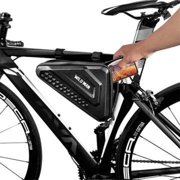 WILDMAN ES19 Bike Frame Case Pannier 3L Waterproof Black