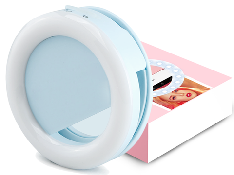 Selfie-Ringlicht LED RK-14 blau