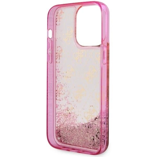 Etui Guess GUHCP14LLC4PSGP для iPhone 14 Pro 6.1" Hardcase Liquid Glitter 4G Transculent