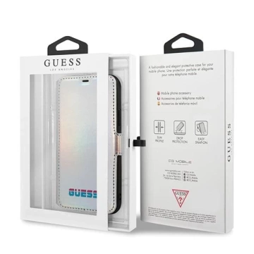 Guess GUFLBKN58BLD iPhone 11 Pro srebrny/strieborna kniha Iridescent