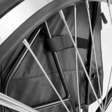 Wozinsky Fahrrad-Kofferraumtasche Fahrradrucksack mit Rahmen 2in1 30l Schwarz (WBB33BK)